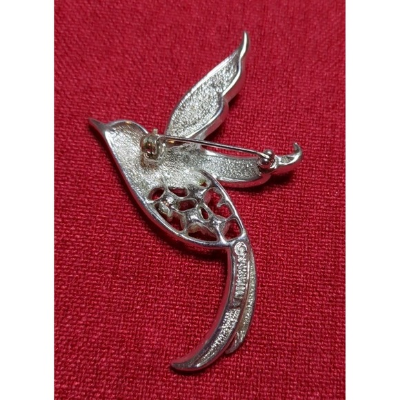 Hummingbird Brooch Pin Lot Of 3 Gold &‎ Silver Toned - Picture 7 of 11